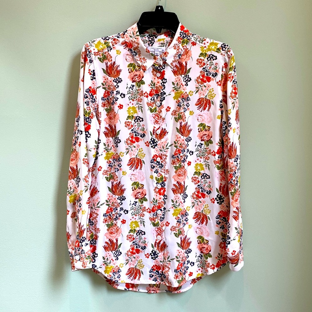 Equipment Essential Floral Silk Shirt, Sz M